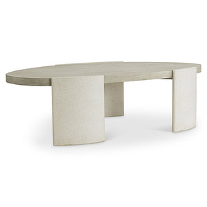 Bernhardt Bernhardt Arcadia Freeform Cocktail Table With White Oak Top & Raffia-Wrapped Legs, Rustic Modern Finish 334023