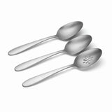 Lenox Oneida Vale Everyday Flatware Serving Spoons, Set of 3 Metallic, STAINLESS METAL H282003A