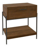 Bedford Park Tobacco Bedroom Single Drawer Night Stand