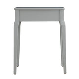 Homelegance By Top-Line Jessip 1-Drawer Wood Side Table Grey Wood