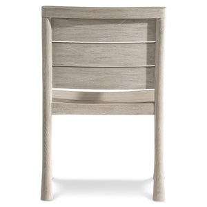 Bernhardt Bernhardt Marco Outdoor Arm Chair In Carbonized Teak Sea Oat Finish — Durable Ergonomic Slatted Design X06556