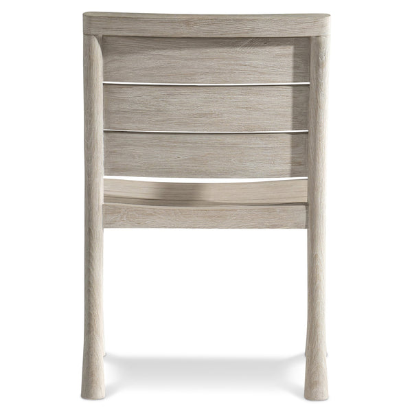 Bernhardt Bernhardt Marco Outdoor Arm Chair In Carbonized Teak Sea Oat Finish — Durable Ergonomic Slatted Design X06556