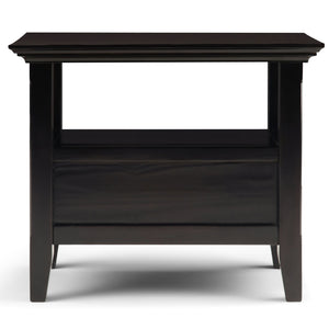 English Elm Amherst Narrow Side Table - Handcrafted Hickory Brown, Stylish Storage For Small Living Spaces B136P158325