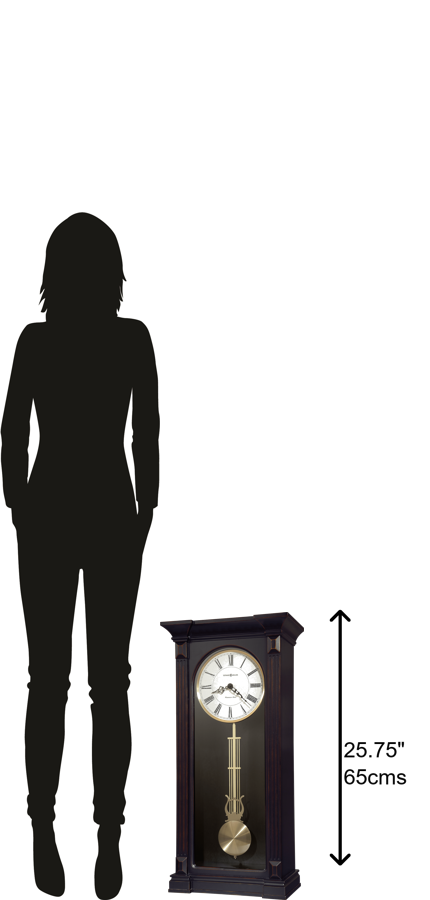 Hekman Furniture 625603 Mia Hardwood Wall Clock With Classic Pendulum - Elegant Design & Westminster Chime Feature  Mia Wall Clock 625603