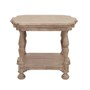 Higgins Street End Table with Open Shelf Brown with Woodland Stone Finish P349255 Pulaski Furniture