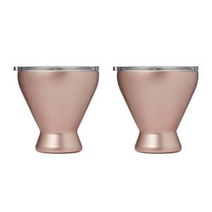 Lenox Cambridge 11 Oz Pink Insulated Cocktail Tumblers, Set of 2 NO COLOR METAL EP83PNCB2DS