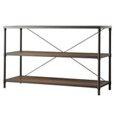 Romilda Industrial Rustic Pipe Frame TV Stand Console Table