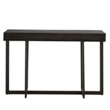 Homelegance By Top-Line Saskai Wood Finish Sofa Table with Two Drawers Black MDF