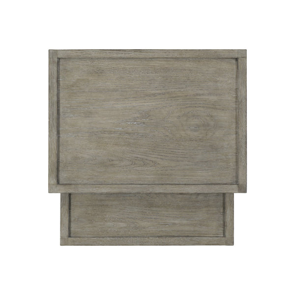 Bernhardt Bernhardt Albion Nesting Table Set — Wire-Brushed Cerused White Oak End Tables, Rustic-Elegant, Space-Saving Design 311031