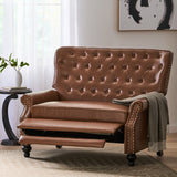 Christopher Knight Home® - Noble House - Trillium Contemporary Faux Leather Tufted Oversized Recliner with Nailhead Trim