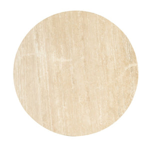 Hooker Furniture Retreat Round Cocktail Table With Travertine Top, Rope-Wrapped Base & Casters For Coastal Style 6950-80111-80