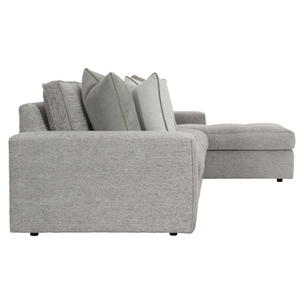 Bernhardt Bernhardt Nest Sectional Right Arm Chaise With Deep Down Cushions, Track Arms & Tailored Flange (125.5") - Made to Order K1734