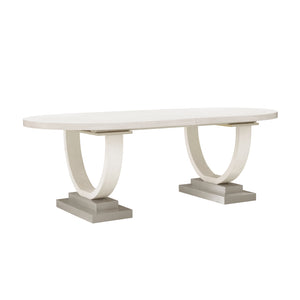 Brighton Trestle Table with Leaf Extension White with North Star Finish P378-DR-K2 Pulaski Furniture