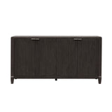 West End Loft 4-Door Server Brown with Tuxedo Finish P361307 Pulaski Furniture