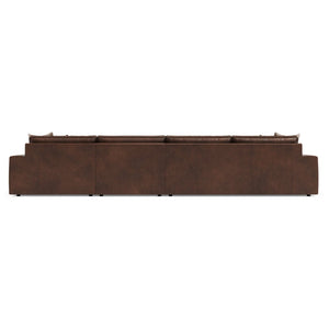 Bernhardt Bernhardt Nest Three Piece Premium Leather Sectional for Spacious Modern Living Rooms K2309
