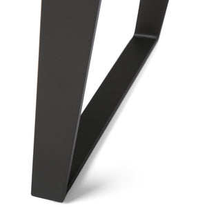 English Elm Lowry Console Sofa Table - Distressed Charcoal Brown, Solid Acacia, Modern Industrial Design, Storage B136P158851