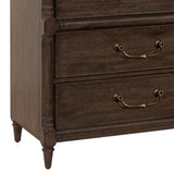 Revival Row 3-Drawer Bachelor's Chest Brown with Chimney Smoke Finish P348123 Pulaski Furniture