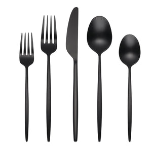 Lenox Cambridge Gaze Black Satin 20-Piece Flatware Set NO COLOR METAL 505120CKW12R