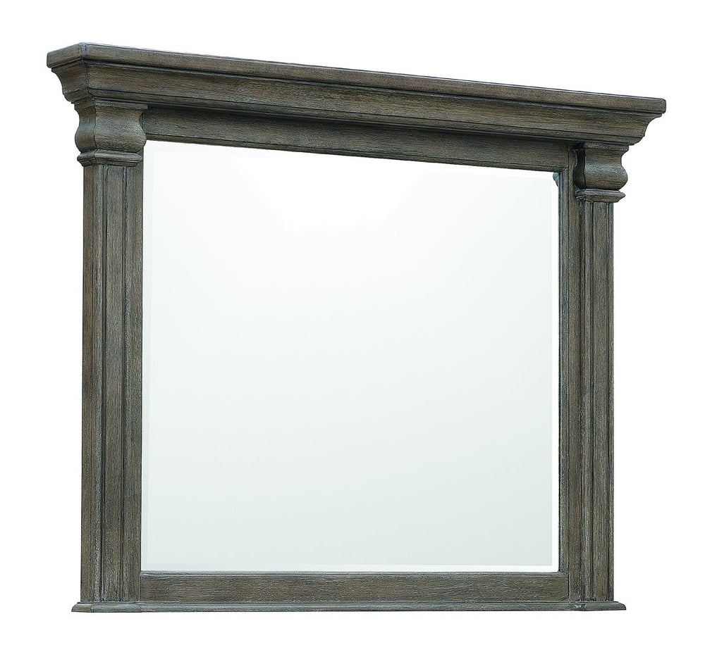 Pulaski Furniture Madison Brown Dresser Mirror – Elegant Beveled Design, Antique Charm, Perfect For Bedroom Decor! Brown Flat,Cut White Oak Wood Veneers P413110-pulaski