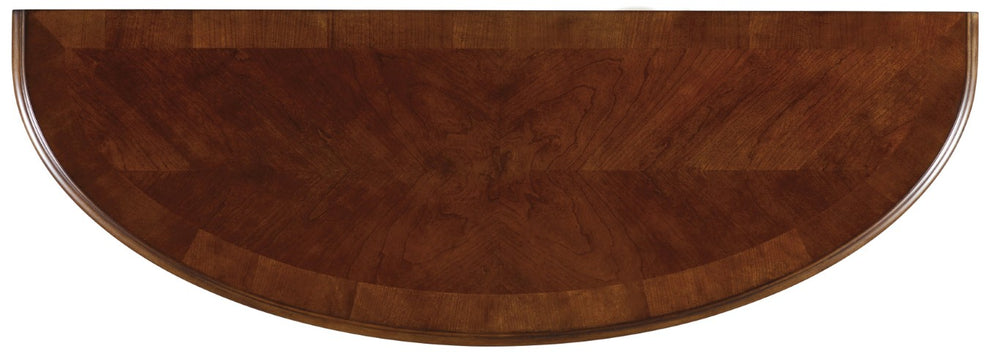 Hooker Furniture Brookhaven Distressed Cherry Console Table With Fluted Cabriole Legs, Drawer & Lower Shelf Storage 281-80-151