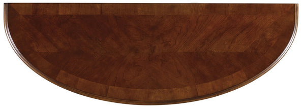 Hooker Furniture Brookhaven Distressed Cherry Console Table With Fluted Cabriole Legs, Drawer & Lower Shelf Storage 281-80-151