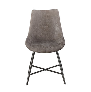 Steve Silver Ramona Brown Leatherette Side Chair, Set of 2 RM440SB