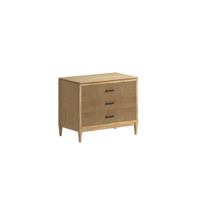 A.R.T. Furniture Loft Elegant 3-drawer Bedside Chest In Figured Maple With Grooved Design For Modern Bedrooms Brown Material(S), Poplar,Rubberwood And Figured Maple Veneer 335144-1911