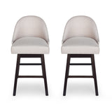 Christopher Knight Home® - Noble House - Boyd Modern Upholstered Swivel Bar Stool