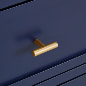 Homelegance By Top-Line Tyce 2-Drawer Nightstand Blue MDF