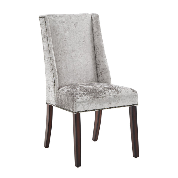 Homelegance By Top-Line Rowan Wingback Dining Chairs (Set of 2) Grey Rubberwood
