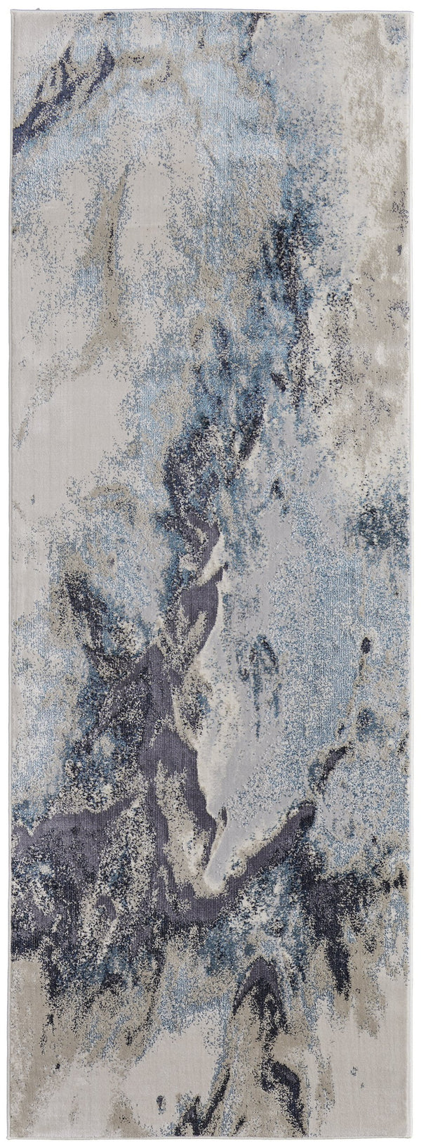 Feizy Rugs Astra Abstract Watercolor Rug – Elevate Your Space With Luxurious Metallic Designs And Soft Texture Blue,Gray,Ivory Polyester,Polypropylene Ara39l4fgrynvyi71