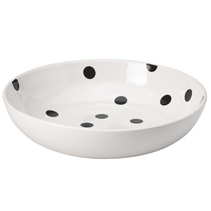 Lenox Kate Spade Deco Dot Salad Bowl White, WHITE STONEWARE 868799