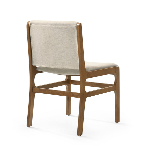 English Elm Christopher Knight Home® - DINING Chair Upholstered Rubberwood Frame Modern Contemporary Design Comfortable Seating Set Wheat 73421.00WHEAT