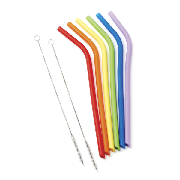 Lenox Cambridge 8-Piece Bent Rainbow Silicone Straw Set NO COLOR OTHER ESTR1MTCB1BM