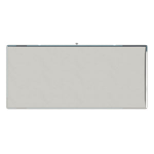 Homelegance By Top-Line Syrus Mirrored 1-Drawer Campaign Desk Silver Mirror