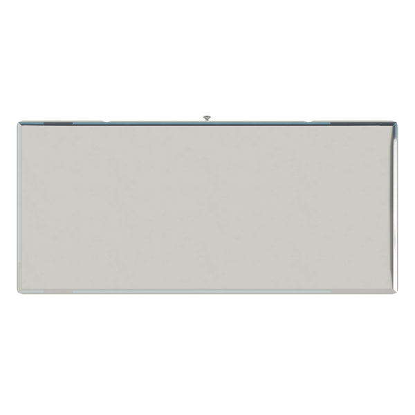 Homelegance By Top-Line Syrus Mirrored 1-Drawer Campaign Desk Silver Mirror