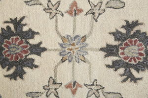 Feizy Rugs Rylan Hand-tufted Wool Floral Rug - Stunning Transitional Design With Chic Blue, Brown, And Gray Hues Ivory,Blue,Tan Wool Ryl8641fivy000p00
