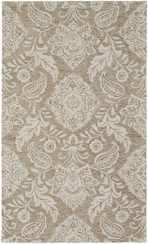 Feizy Rugs Belfort Hand-tufted Wool Rug - Elegant Transitional Design With Timeless Motifs For Any Space Tan,Ivory Wool 8698776ftpeivyf00