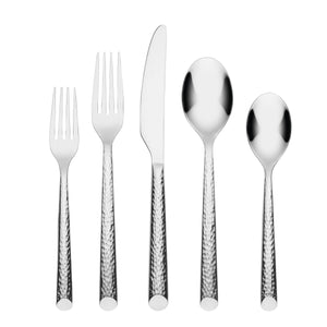 Lenox Cambridge Elsa Mirror Hammered 20-Piece Flatware Set NO COLOR METAL 329320CAMBMS12