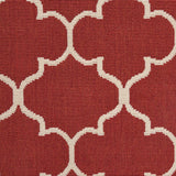 Christopher Knight Home® - Noble House - Thornhill Outdoor 3'3" X 5' Trefoil Area Rug, Red and Ivory