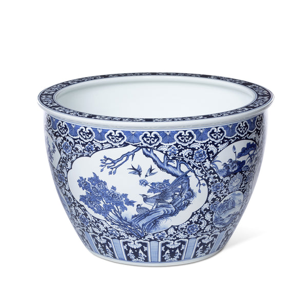 Chinoiserie Garden Fish Bowl Planter ECL36203 Park Hill