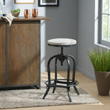 Christopher Knight Home® - Noble House - Gunner Swivel Iron Bar Stool