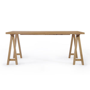 English Elm Christopher Knight Home® - DINING table solid wood and MDF farmhouse dining table 74.5" versatile large desk gaming surface farmhouse style durable design Oak 60386.00OAK