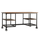 Delano Industrial Modern Rustic Storage Desk