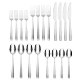 Lenox Cambridge Henrietta Hammered Mirror 20-Piece Flatware Set NO COLOR METAL 343620CSLG12