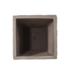 English Elm Mgo Concrete Tall Column Outdoor Planter with Pleated Stone Finish for Patio or Porch 73368.00