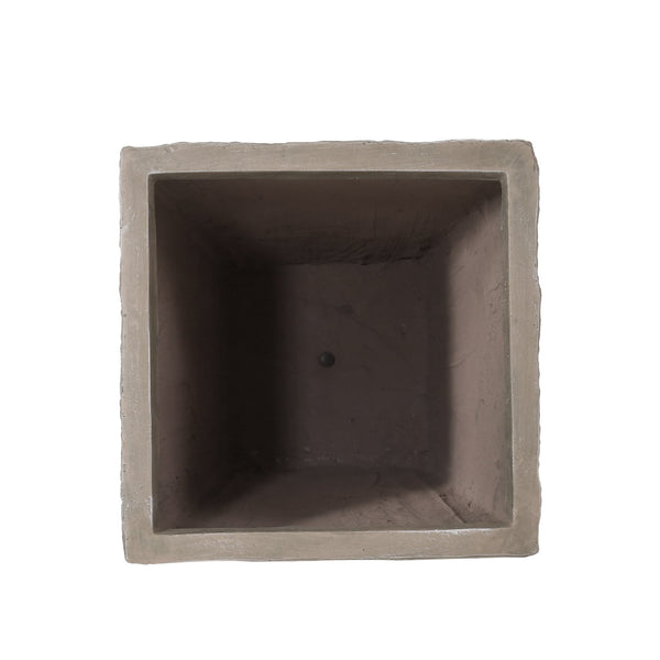 English Elm Mgo Concrete Tall Column Outdoor Planter with Pleated Stone Finish for Patio or Porch 73368.00