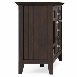 English Elm Bedford Sideboard Buffet - Handcrafted Dark Tobacco Brown Storage With Timeless Transitional Style B136P158488
