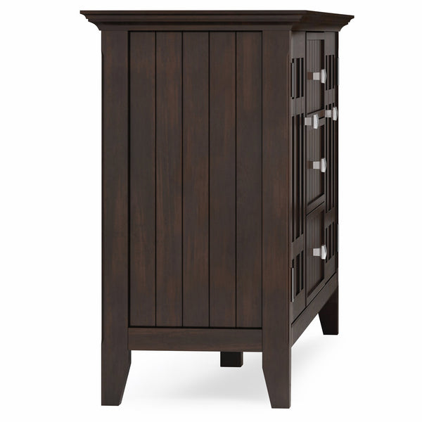 English Elm Bedford Sideboard Buffet - Handcrafted Dark Tobacco Brown Storage With Timeless Transitional Style B136P158488