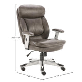 Parker House Parker Living - Desk Chair Ash 85% Polyester, 15% PU (W) DC#312-ASH